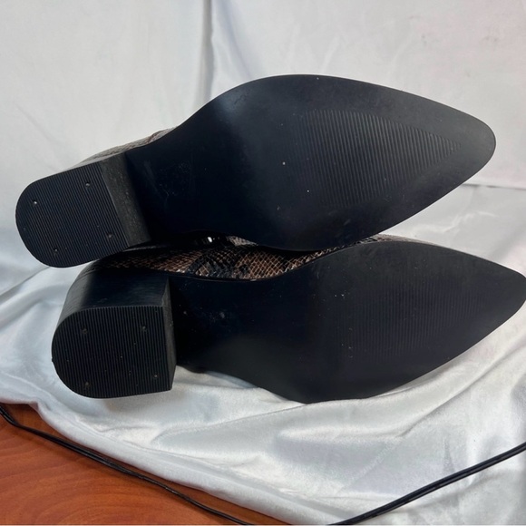 ASOS Brown Snake Print Boots - Picture 3 of 6